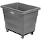 Global Industrial 12 Bushel Plastic Bulk Box Truck, Steel Chassis Base, Gray, 38-2/5L x 28-9/10W x 33H 800314GY - alternate 1
